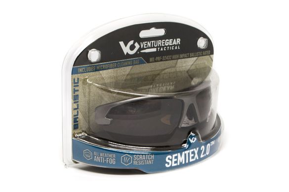 Зображення Захисні окуляри Venture Gear Tactical Semtex 2.0 Gun Metal forest gray Anti-Fog (VG-SEMGM-FGR1) VG-SEMGM-FGR1 - Тактичні та балістичні окуляри Venture Gear