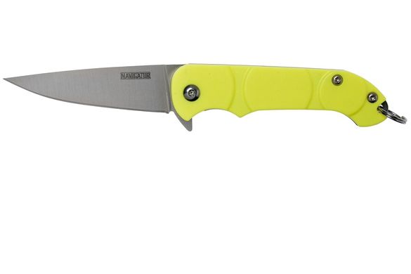 Картинка Нож складной карманный Ontario OKC Navigator Yellow 8900YEL (Liner Lock, 60/138 мм) 8900YEL - Ножи Ontario