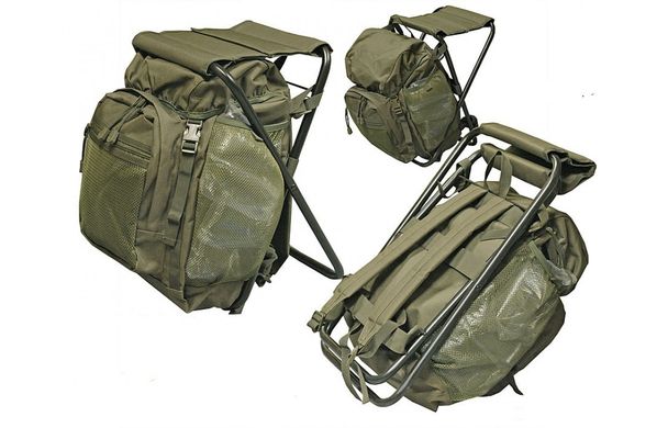 Зображення Стул с рюкзаком 2в1 складной для рыбалки Панцир, 20л 254-1148 - Стулья-рюкзаки Norfin