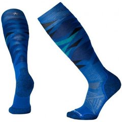 Зображення Шкарпетки чоловічі Smartwool PhD Ski Light Pattern Bright Blue, р. L (SW B01090.378-L) SW B01090.378-L - Гірськолижні шкарпетки Smartwool