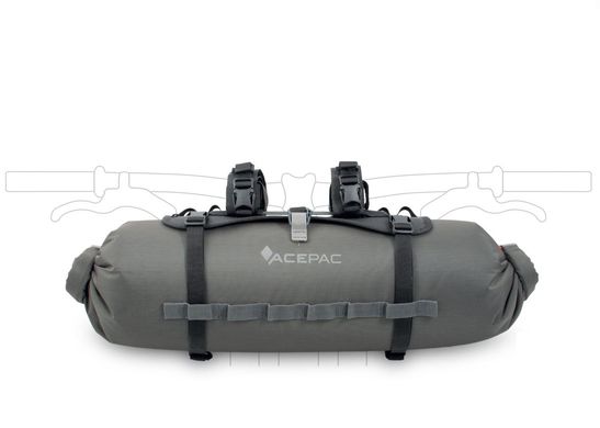 Зображення Сумка на руль Acepac Bar Drybag 8L Nylon, Grey (ACPC 123129) ACPC 123129 - Сумки велосипедні Acepac