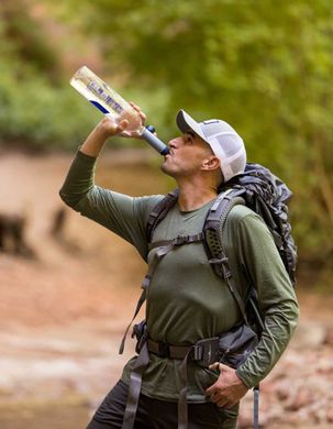 Зображення Фільтр для води LifeStraw Peak Solo, Mountain Blue (LSW LSPSSOLBWW) LSW LSPSSOLBWW - Фільтри для води LifeStraw