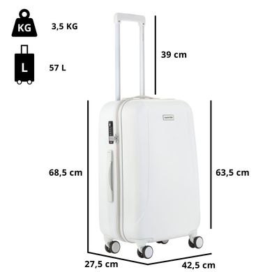 Зображення Валіза CarryOn Skyhopper (M) White (502423) 930039 - Дорожні рюкзаки та сумки CarryOn