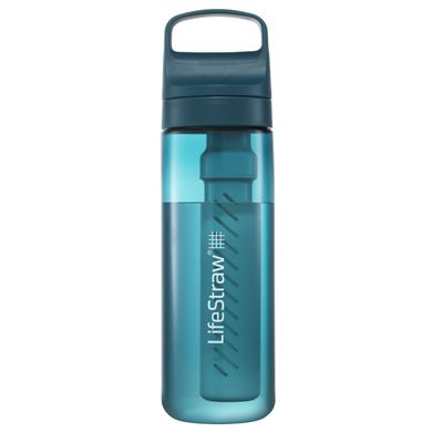 Картинка Пляшка-фільтр для води LifeStraw Go Filter Bottle, 650 мл, Laguna Teal (LSW LGV422TLWW) LSW LGV422TLWW - Фильтры для воды LifeStraw