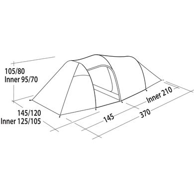 Картинка Палатка Easy Camp Magnetar 200 Steel Blue (120415) 929570 - Кемпинговые палатки Easy Camp