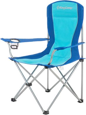 Зображення Крісло складне-шезлонг KingCamp Arms Chairin Steel Blue KC3818 Blue KC3818 Blue - Крісла кемпінгові King Camp