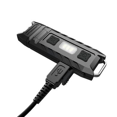 Картинка Фонарь-брелок наключный многофункциональный Nitecore THUMB (2xLED+2хRED, 85 люмен, 6 режимов, USB) 6-1212 - Наключные фонари Nitecore