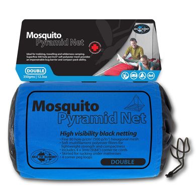 Картинка Сетка от комаров Sea To Summit Mosquito Net Double Black 240х130х170 см (STS AMOSD) STS AMOSD - Противомоскитные сетки Sea to Summit