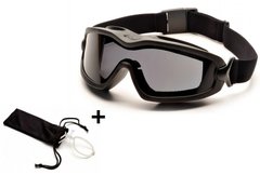 Зображення Тактичні окуляри-маска с диоптрической вставкой Pyramex V2G-PLUS тёмные (2В2Г-20П+RX) 2В2Г-20П+RX - Тактичні та балістичні окуляри Pyramex
