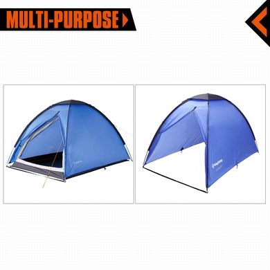 Зображення Туристическая 2 местная палатка KingCamp Backpacker 2 (KT3019 Blue) KT3019 Blue - Туристичні намети King Camp