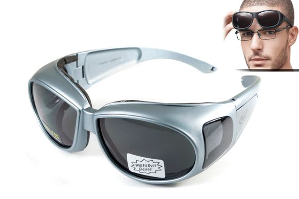 Зображення Окуляри захистні Global Vision OUTFITTER Metallic gray (1АУТФ-ц20) 1АУТФ-ц20 - Тактичні та балістичні окуляри Global Vision