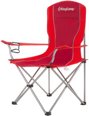 Зображення Крісло складне-шезлонг KingCamp Arms Chairin Steel Red KC3818 Red KC3818 Red - Крісла кемпінгові King Camp