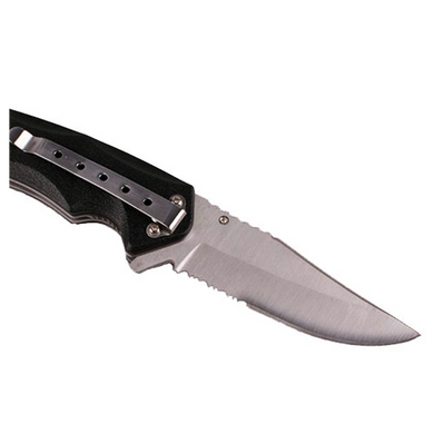 Картинка Нож складной карманный Ganzo G617 (Liner Lock, 80/197 мм, хром) G617 - Ножи Ganzo