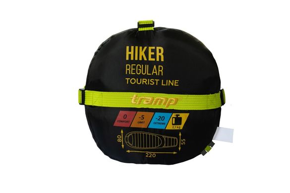 Картинка Спальный мешок-кокон Tramp Hiker Regular 220/80-55 (TRS-051R-L) TRS-051R-L - Спальные мешки Tramp
