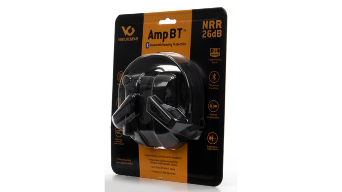 Картинка Активные наушники противошумные защитные Venture Gear AMP NRR 26dB з Bluetooth VG-EMUF-PME31BT - Тактические наушники Venture Gear