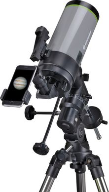 Картинка Телескоп Bresser FirstLight MAC 100/1400 EQ3 з адаптером для смартфона (930146) 930146 - Телескопы Bresser