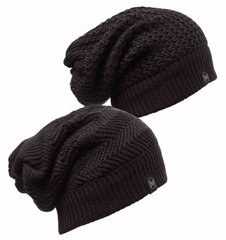 Картинка Бафф (шарф-труба)-шапка Buff Knitted Neckwarmer Hat Ramdon, Black (BU 111032.999.10.00) BU 111032.999.10.00 - Шарфы многофункциональные Buff