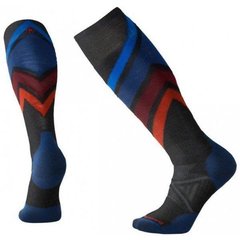 Зображення Шкарпетки чоловічі мериносові Smartwool PhD Ski Medium Pattern Charcoal, р.M (SW B01097.003-M) SW B01097.003-M - Гірськолижні шкарпетки Smartwool
