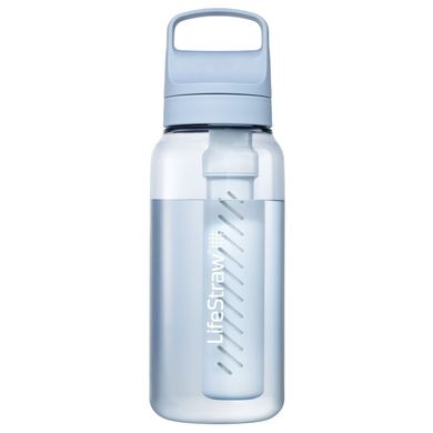 Картинка Пляшка-фільтр для води LifeStraw Go Filter Bottle, 1 л, Icelandic Blue (LSW LGV41LBLWW) LSW LGV41LBLWW - Фильтры для воды LifeStraw