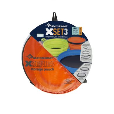 Картинка Набор складной посуды Sea To Summit X-Set 3 (STS AXSET3) STS AXSET3 - Наборы туристической посуды Sea to Summit