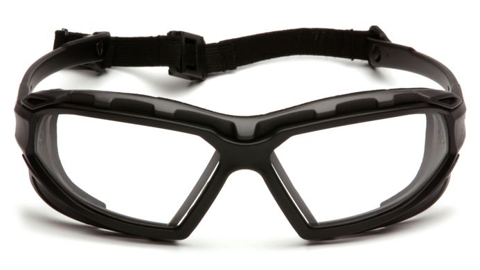 Зображення Захисні окуляри з ущільнювачем Pyramex Highlander-Plus (clear) Anti-Fog (PM-HLPL-CL1) PM-HLPL-CL1 - Тактичні та балістичні окуляри Pyramex