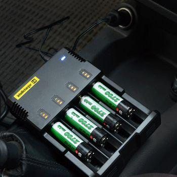 Картинка Адаптер 12V Nitecore в прикуриватель автомобиля для зарядных Intellicharger i2, i4, D2, D4 6-1031 - Зарядные устройства Nitecore