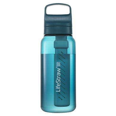 Картинка Пляшка-фільтр для води LifeStraw Go Filter Bottle, 1 л, Laguna Teal (LSW LGV41LTLWW) LSW LGV41LTLWW - Фильтры для воды LifeStraw