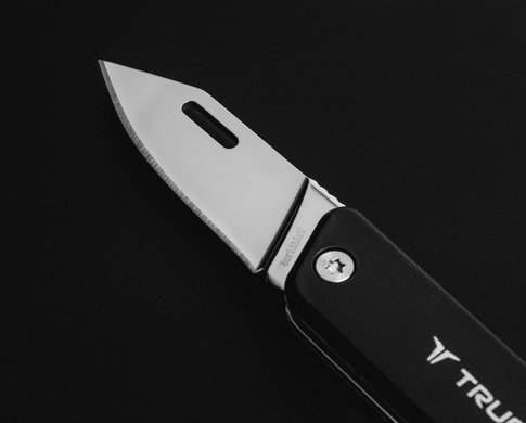 Зображення Розкладний туристичний ніж True Utility Modern Keychain Knife, Black (TR TU7059) TR TU7059 - Ножі True Utility