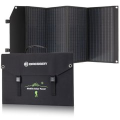 Картинка Портативний зарядний пристрій сонячна панель Bresser Mobile Solar Charger 90 Watt USB DC (3810060) 930151 - Зарядные устройства Bresser