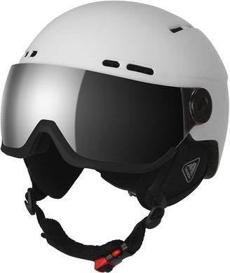Зображення Горнолыжный шлем с визором и механизмом регулировки Tenson Nano Visor white 53-58 (5013184-001-M) 5013184-001-M - Шоломи гірськолижні Tenson
