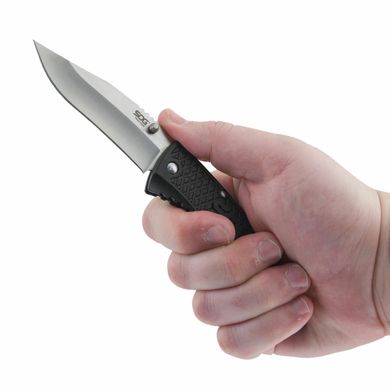Картинка Складной нож SOG Traction (89/197 мм, Clip Point, 5Cr15MoV) (SOG TD1011-CP) SOG TD1011-CP - Ножи SOG