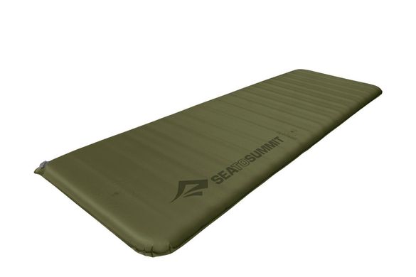 Зображення Килимок самонадувний Sea to Summit Self Inflating Camp Plus Mat 75mm, Rectangular Large, Moss (STS AMSICAPLRL) STS AMSICAPLRL - Самонадувні килимки Sea to Summit