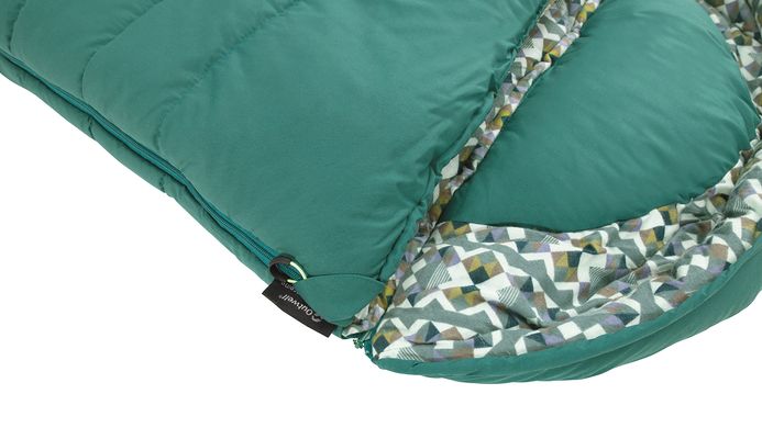 Картинка Спальный мешок Outwell Camper Supreme/-9°C Petrol Blue Left (230352) 928745 - Спальные мешки Outwell