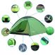 Зображення Туристическая 3 местная палатка-автомат Pop Up KingCamp ELBA 3 (KT3038 green) KT3038 green - Туристичні намети King Camp