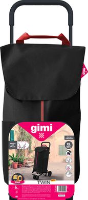 Зображення Сумка-візок Gimi Twin 56 Black (169324) 929456 - Сумки-візки Gimi