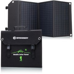 Картинка Портативное зарядное устройство солнечная панель Bresser Mobile Solar Charger 60 Watt USB DC (3810050) 930150 - Зарядные устройства Bresser
