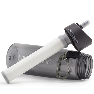 Картинка LifeStraw фляга с фильтром для воды Go 2-stage grey 8421210112 - Питьевые системы LifeStraw