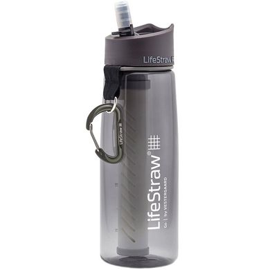 Картинка LifeStraw фляга с фильтром для воды Go 2-stage grey 8421210112 - Питьевые системы LifeStraw