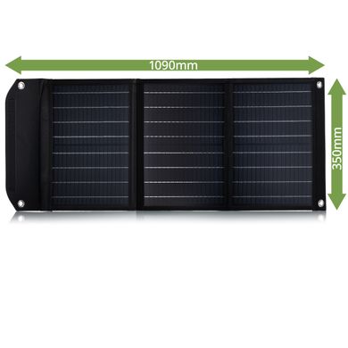 Зображення Портативний зарядний пристрій сонячна панель Bresser Mobile Solar Charger 40 Watt USB DC (3810040) 930149 - Зарядні пристрої Bresser