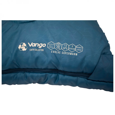 Зображення Спальний мішок Vango Evolve Superwarm Double/+2°C Moroccan Blue Twin (929159) 929159 - Спальні мішки Vango