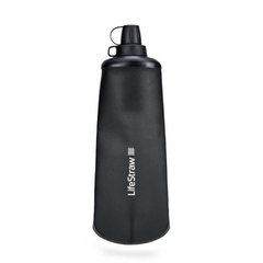 Зображення Пляшка-фільтр для води LifeStraw Peak Squeeze, 1 л, Dark Mountain Gray (LSW LSPSF1GRWW) LSW LSPSF1GRWW - Фільтри для води LifeStraw