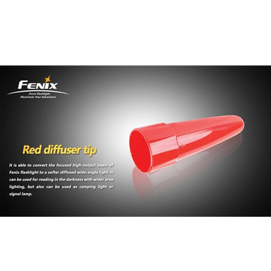 Картинка Дифузорный фильтр красный Fenix AD101-R AD101-R - Аксессуары для фонарей Fenix