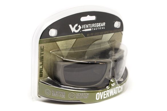 Зображення Окуляри захистні Venture Gear Tactical OVERWATCH Gray clear (3ОВЕР-У10) 3ОВЕР-У10 - Тактичні та балістичні окуляри Venture Gear