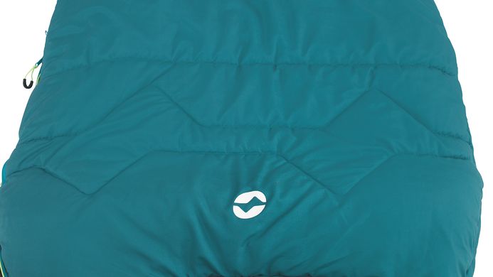 Зображення Спальний мішок Outwell Pine Prime/-1°C Turquoise Left (928742) 928742 - Спальні мішки Outwell