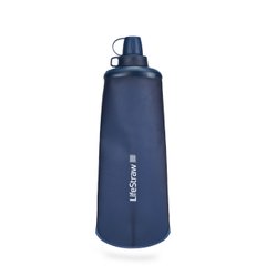 Картинка Пляшка-фільтр для води LifeStraw Peak Squeeze, 1 л, Mountain Blue (LSW LSPSF1MBWW) LSW LSPSF1MBWW - Фильтры для воды LifeStraw