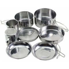 Зображення Набір посуду Highlander Peak Weekender Cookware Kit Metallic (925854) 925854 - Набори туристичного посуду Highlander