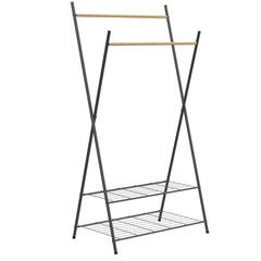 Зображення Стійка для одягу Casa Si Garment Rack Bamboo Black (CS92309W04) DAS302433 - Вішалки для одягу Casa Si