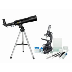 Картинка Микроскоп National Geographic Junior 300x-1200x + Телескоп 50/360 (922414) 922414 - Микроскопы National Geographic