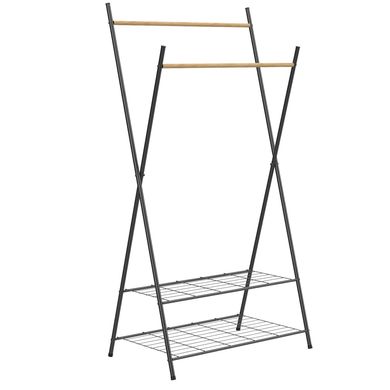 Картинка Стойка для одежды Casa Si Garment Rack Bamboo Black (CS92309W04) DAS302433 - Вешалки для одежды Casa Si