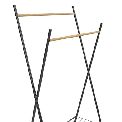 Картинка Стойка для одежды Casa Si Garment Rack Bamboo Black (CS92309W04) DAS302433 - Вешалки для одежды Casa Si